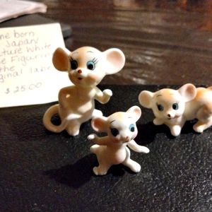 Genuine fine china mouse figurines